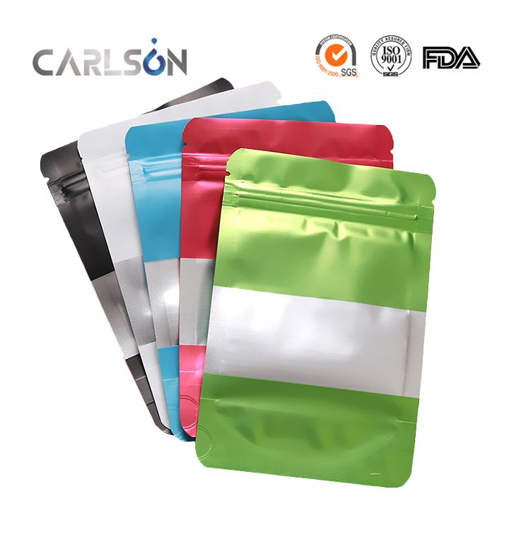 Chinese Factory Customized Printed Zipper Stand Up Pouch Mylar Bags 2KG Sea Salt Packing Ziplock Bags